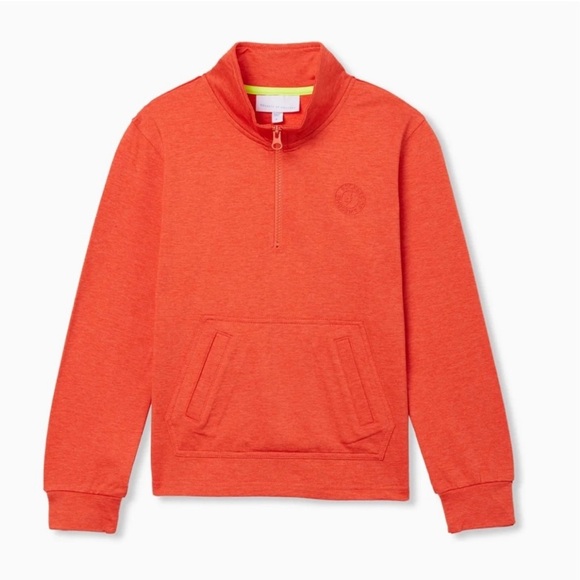 Rockets Of Awesome Other - Rockets of Awesome The Relay Zip Popover Orange Sweatshirt Boys Size 14 NWOT